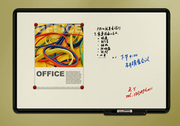 Plastic Frame Magnetic Whiteboard