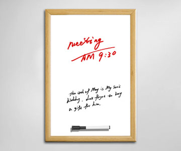 Wooden Frame Magnetic Whiteboard