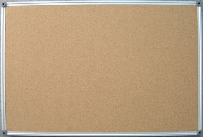 Aluminum Framed Corkboard Bulletin Board