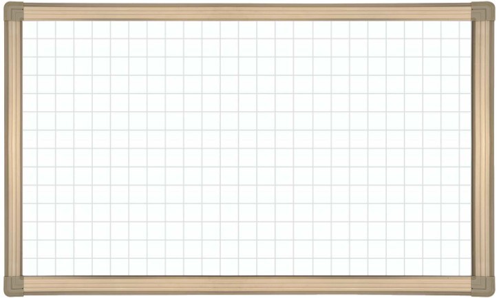 Aluminum Frame Whiteboard With Grey Hatchings