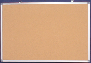 Natural Corkboard With Aluminum Frame