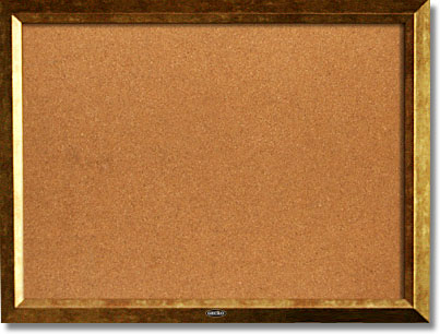 Cork Bulletin Boards With Golden PS Frame